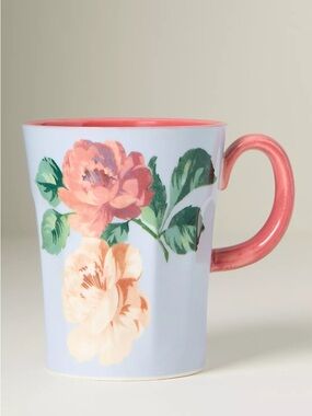 ANTHROPOLOGIE MAEVE NWT chintzware stoneware mug -blue